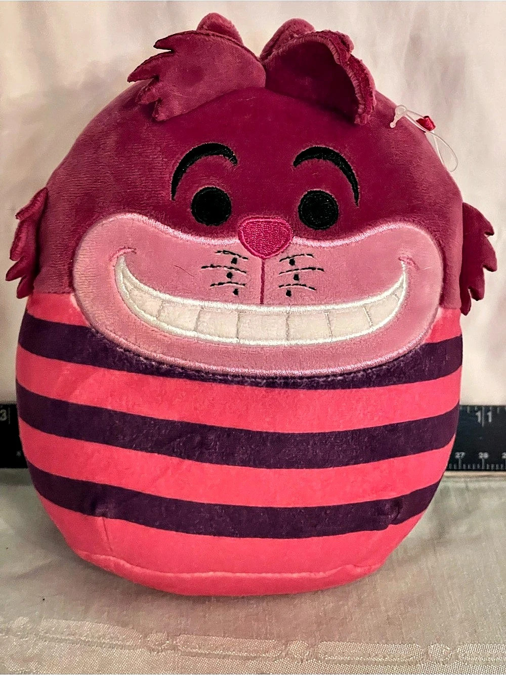 Disney Cheshire Cat Squishmallows Plush Striped Pink